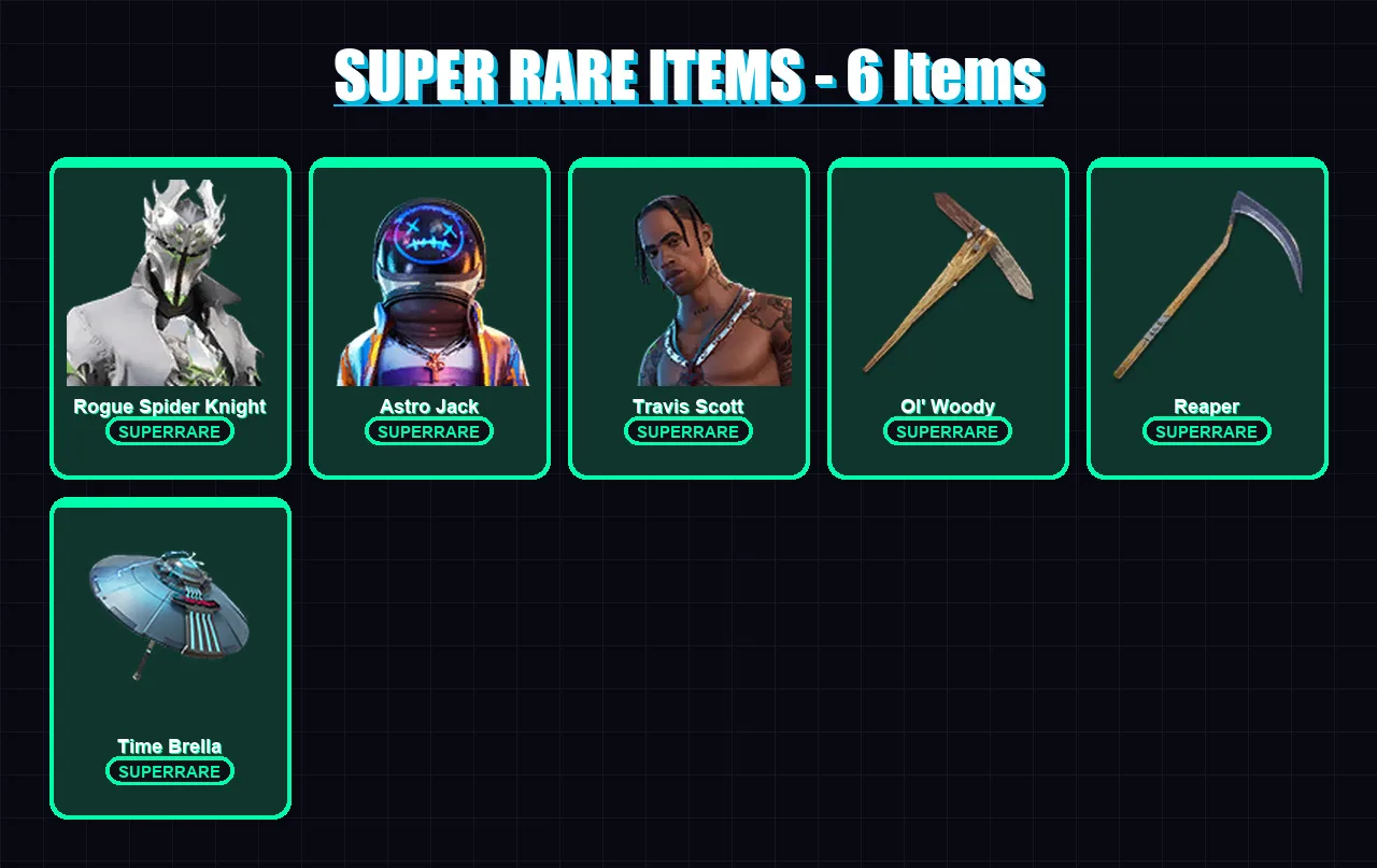 [PC/PSN] | Rogue Spider Knight | Astro Jack | Travis Scott | 151 skin | Lv1313