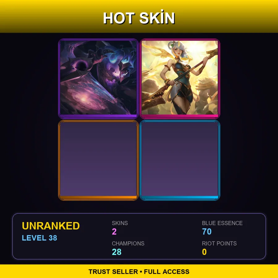 TR | Lv38 | Unranked | 2 Skin | 28 Champ