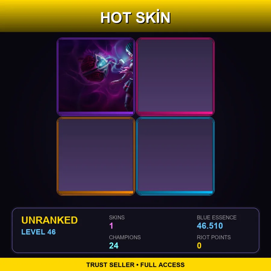 NA | Lv46 | Unranked | 1 Skin | 24 Champ — Gothic Orianna