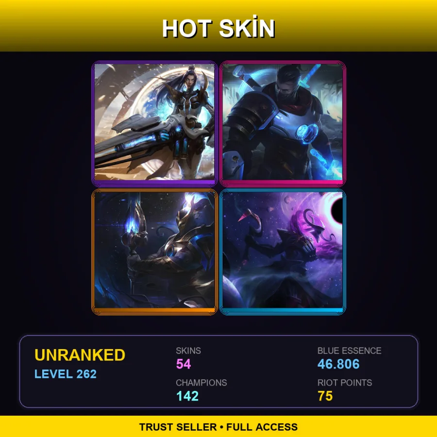 BR | Lv262 | Unranked | 54 Skin | 142 Champ