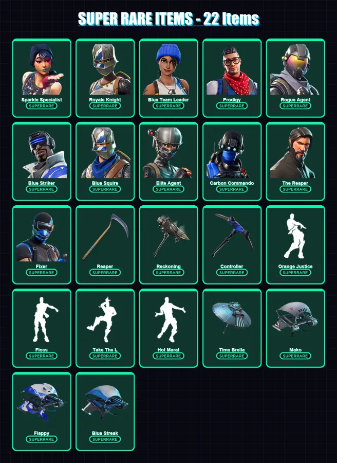 [PS4/PS5/XBOX/PC] | Sparkle Specialist | Royale Knight | Blue Team Leader | 105 skin | Lv1392