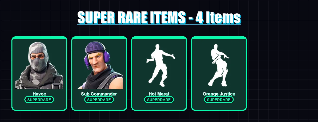 [PC/XBOX] | Havoc | Sub Commander | Catalyst | Carbide | Gear Specialist Maya | 32 skin | 34 pickaxe | 32 emote | 35 glider | Lv474