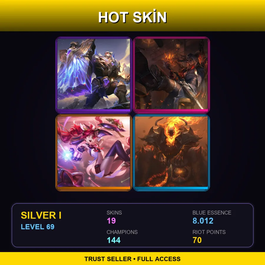 VN | Lv69 | Silver I | 19 Skin | 144 Champ
