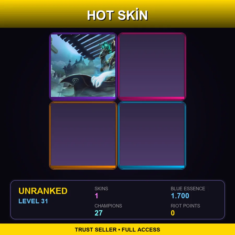 EUNE | Lv31 | Unranked | 1 Skin | 27 Champ
