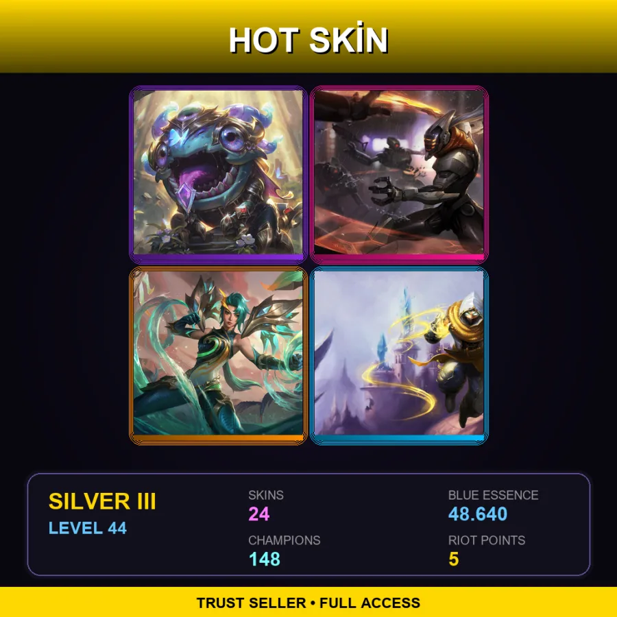 VN | Lv44 | Silver III | 24 Skin | 148 Champ