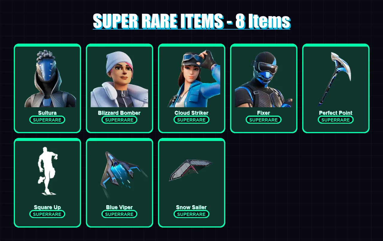 [PS4/PS5/XBOX/PC] | Sultura | Blizzard Bomber | Cloud Striker | 138 skin | Lv2087