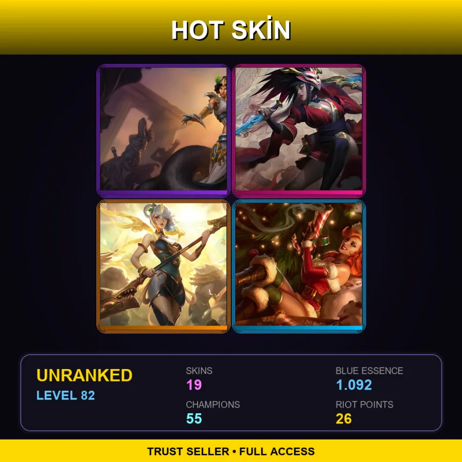 BR | Lv82 | Unranked | 19 Skin | 55 Champ