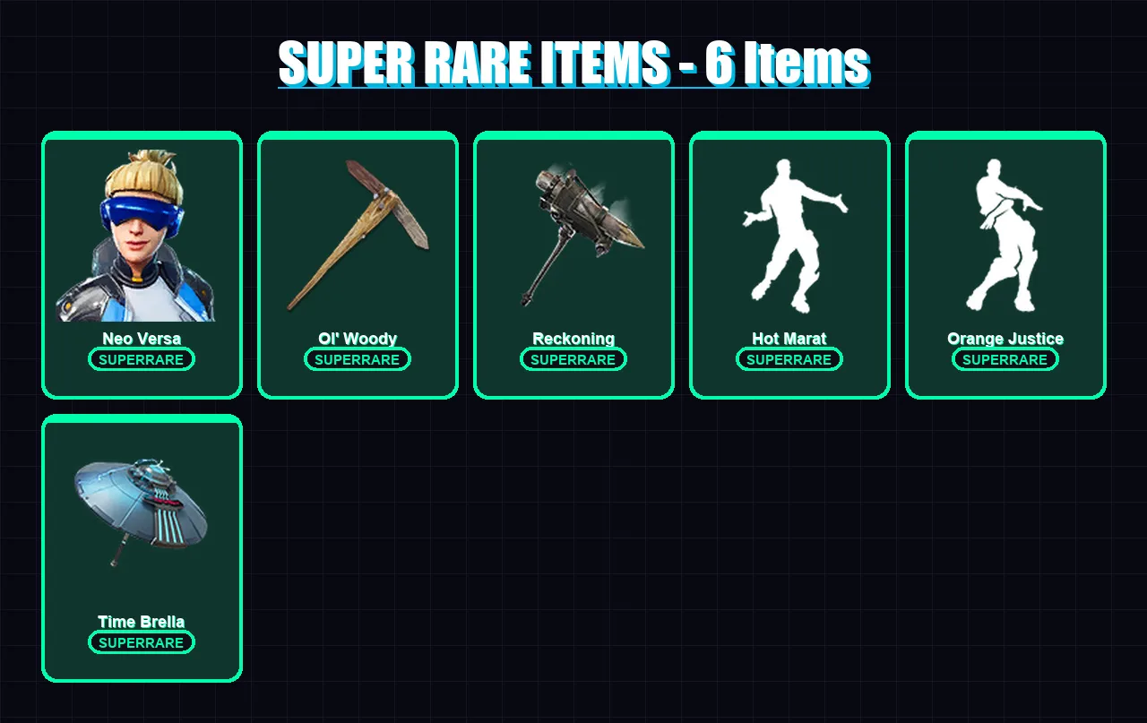 [PC/XBOX/PSN] | Neo Versa | Calamity | Menace | Rox | Hybrid | 127 skin | 142 pickaxe | 154 emote | 146 glider | Lv2336