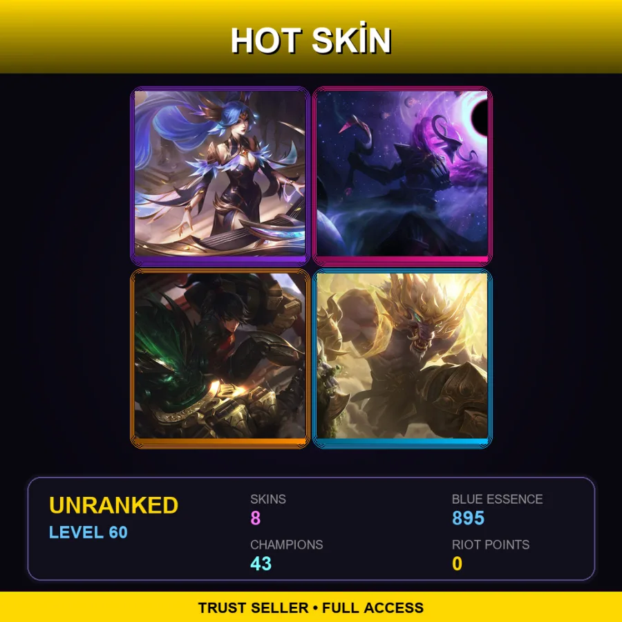 LAS | Lv60 | Unranked | 8 Skin | 43 Champ — Varus Swiftbolt