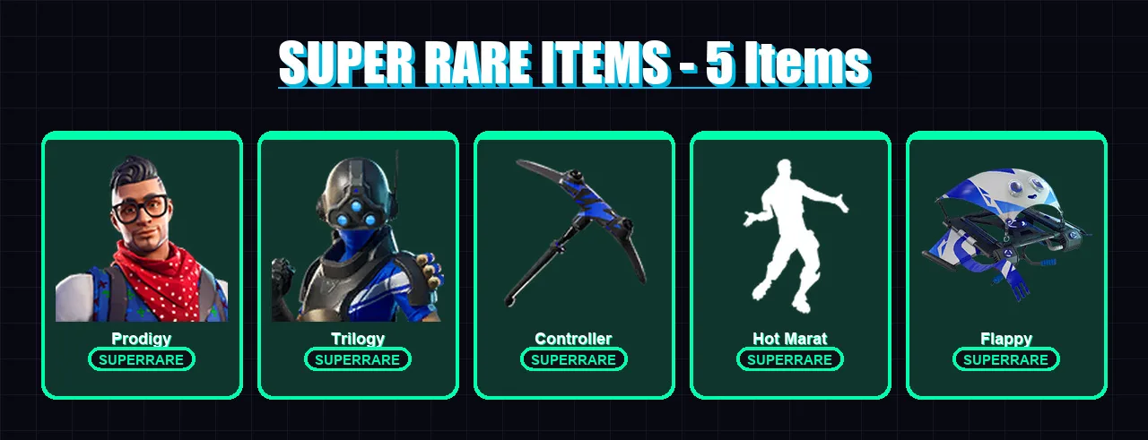 [PC/XBOX] | Prodigy | Trilogy | Midas | Vendetta | Gear Specialist Maya | 65 skin | 65 pickaxe | 55 emote | 55 glider | Lv976