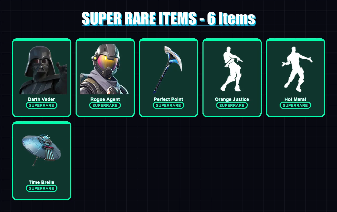 [PC/XBOX/PSN] | Darth Vader | Rogue Agent | Snap | Lynx | Fade | 73 skin | 117 pickaxe | 96 emote | 107 glider | Lv1399