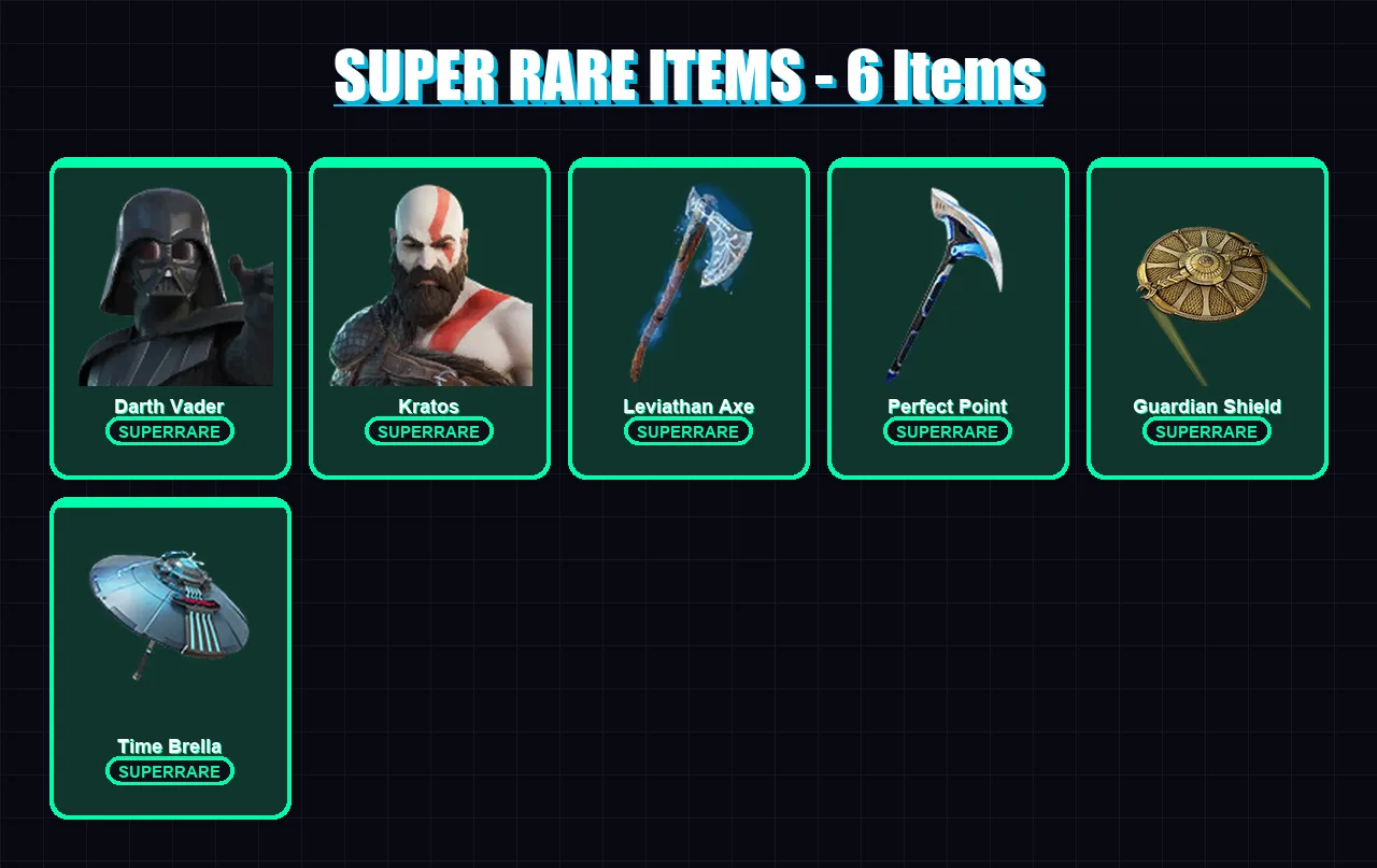 [PC/XBOX] | Darth Vader | Kratos | Malik | The Scientist | Gear Specialist Maya | 100 skin | 130 pickaxe | 99 emote | 114 glider | Lv1626