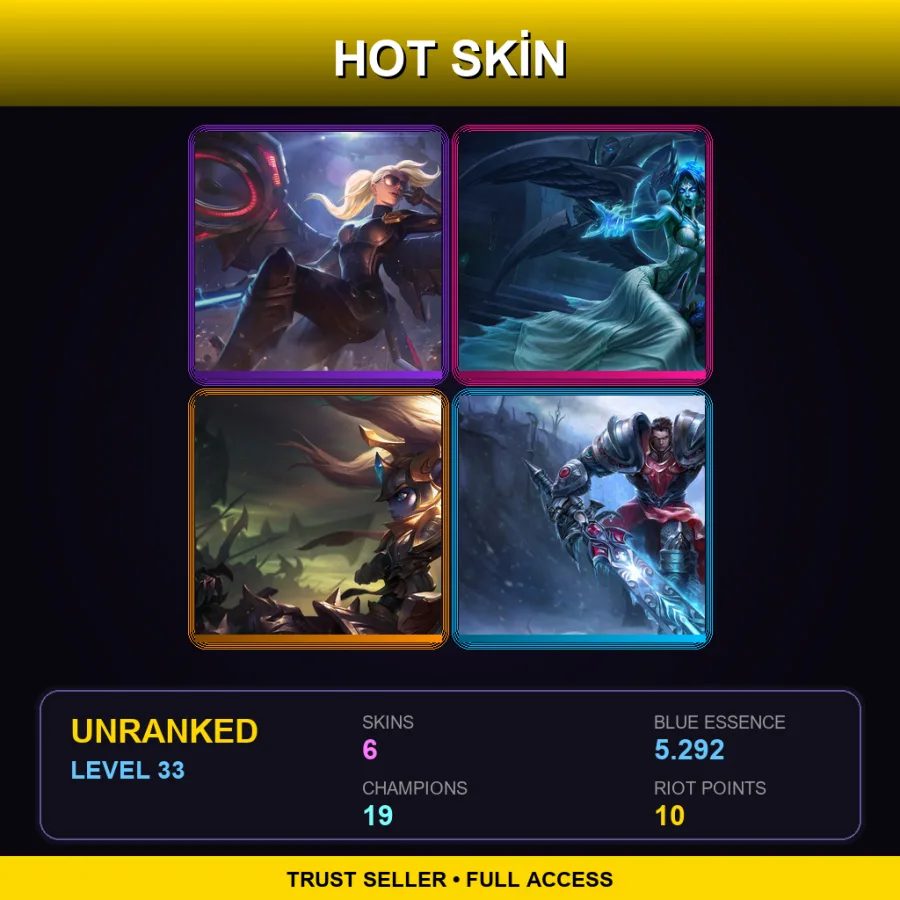 EUW | Lv33 | Unranked | 6 Skin | 19 Champ — Battle Regalia Poppy