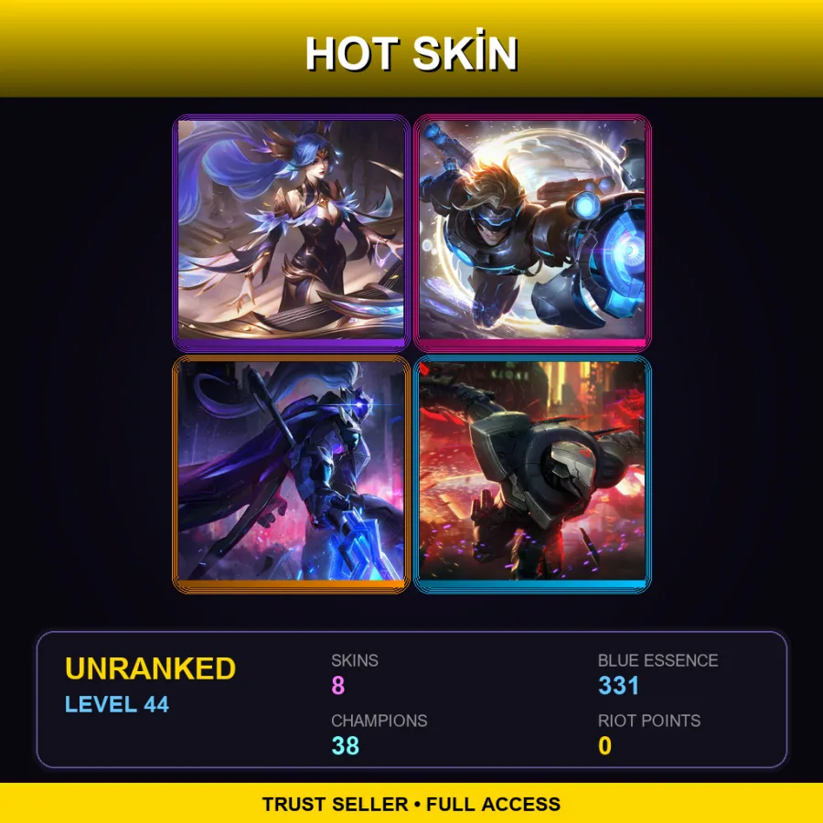EUW | Lv44 | Unranked | 8 Skin | 38 Champ — Battle Boss Blitzcrank