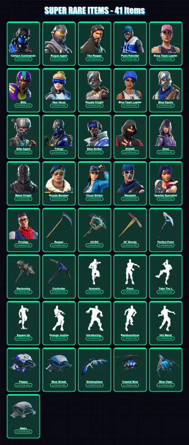 [PS4/PS5/XBOX/PC] | Carbon Commando | Rogue Agent | The Reaper | 173 skin | Lv1423