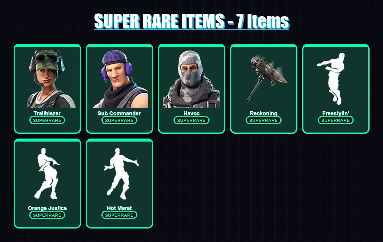 [PC/XBOX/PSN] | Trailblazer | Sub Commander | Havoc | The Visitor | Enforcer | 56 skin | 46 pickaxe | 56 emote | 61 glider | Lv876 — Fortnite account