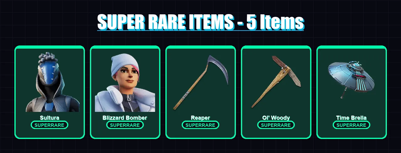 [PS4/PS5/XBOX/PC] | Sultura | Blizzard Bomber | Zeus | Torin | Twyn | 135 skin | 228 pickaxe | 157 emote | 180 glider | Lv5256