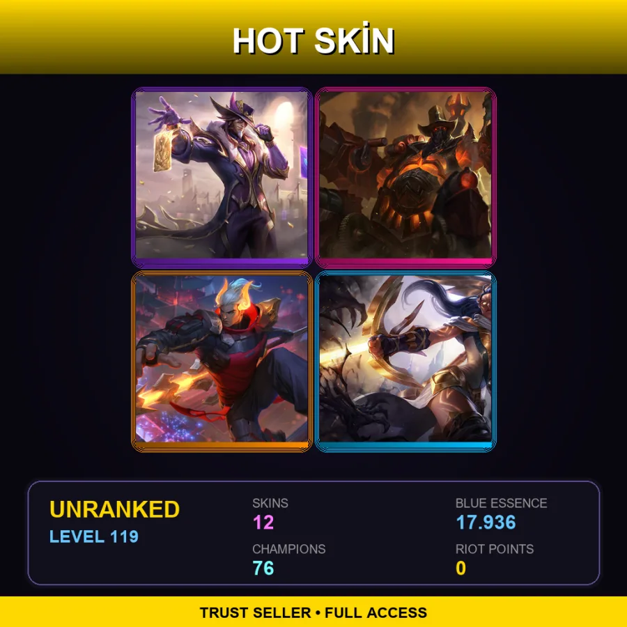 BR | Lv119 | Unranked | 12 Skin | 76 Champ