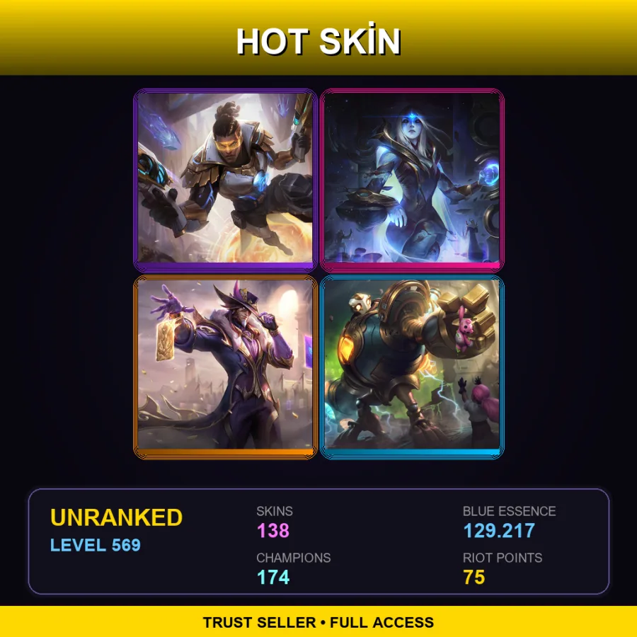 LAS | Lv569 | Unranked | 138 Skin | 174 Champ — Spirit Blossom Syndra