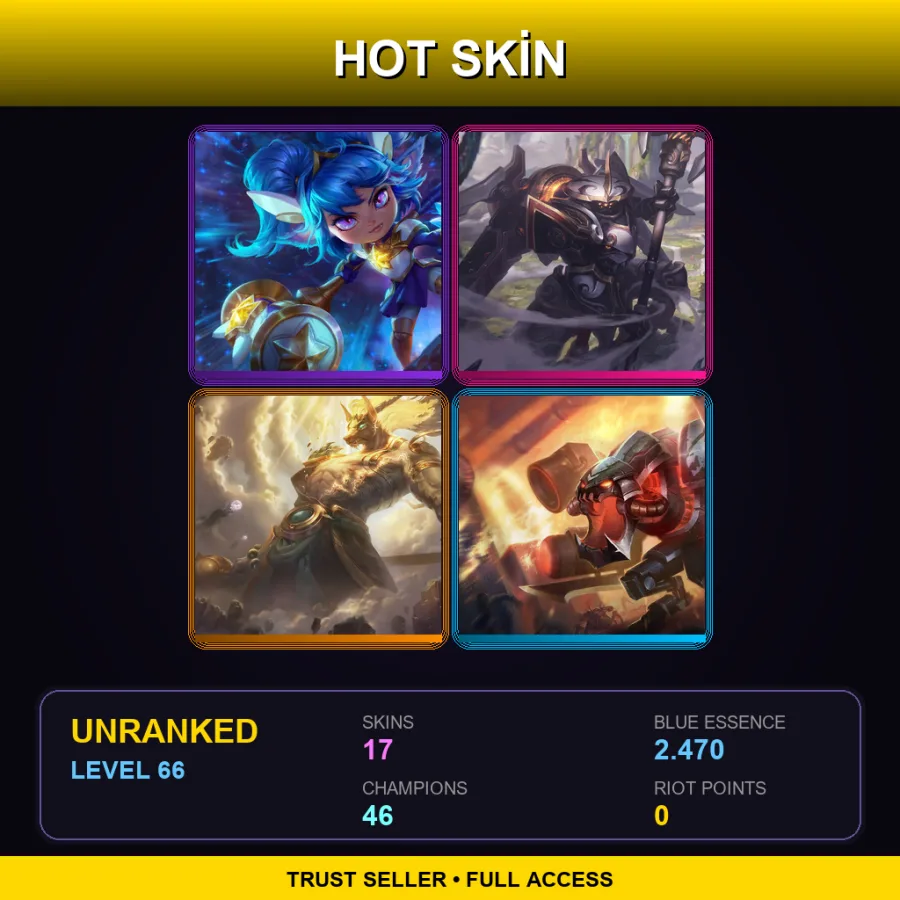 LAS | Lv66 | Unranked | 17 Skin | 46 Champ