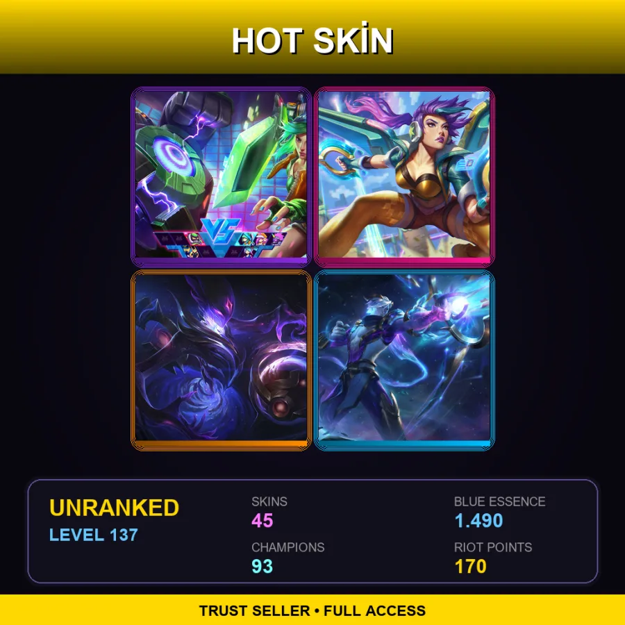 EUNE | Lv137 | Unranked | 45 Skin | 93 Champ with Talon