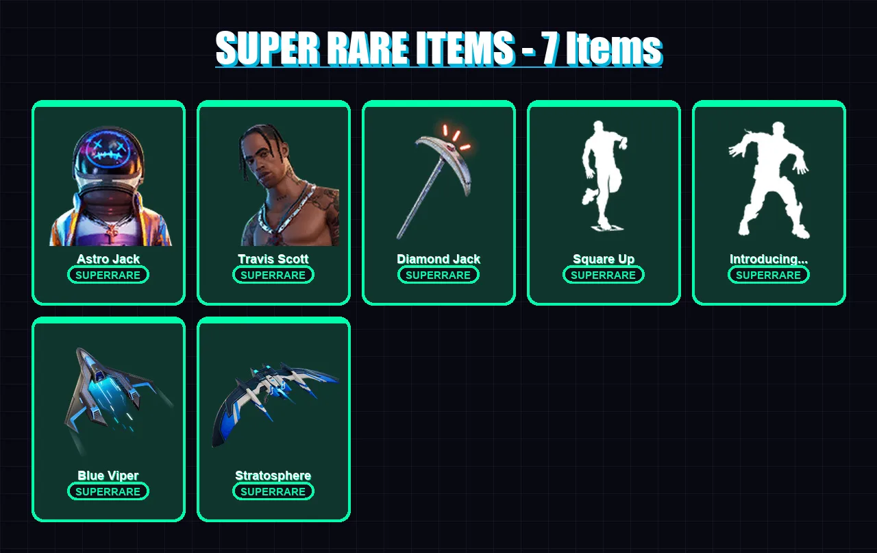 [PC/XBOX] | Astro Jack | Travis Scott | Predator | Menace | Alli | 76 skin | 109 pickaxe | 81 emote | 95 glider | Lv1635