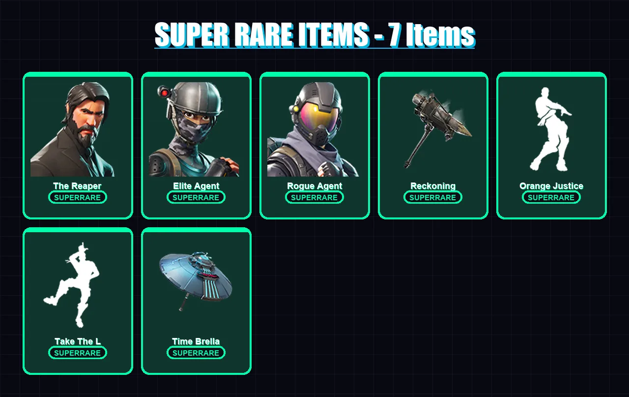 [PS4/PS5/XBOX/PC] | The Reaper | Elite Agent | Rogue Agent | Drift | Luxe | 80 skin | 89 pickaxe | 86 emote | 90 glider | Lv1163