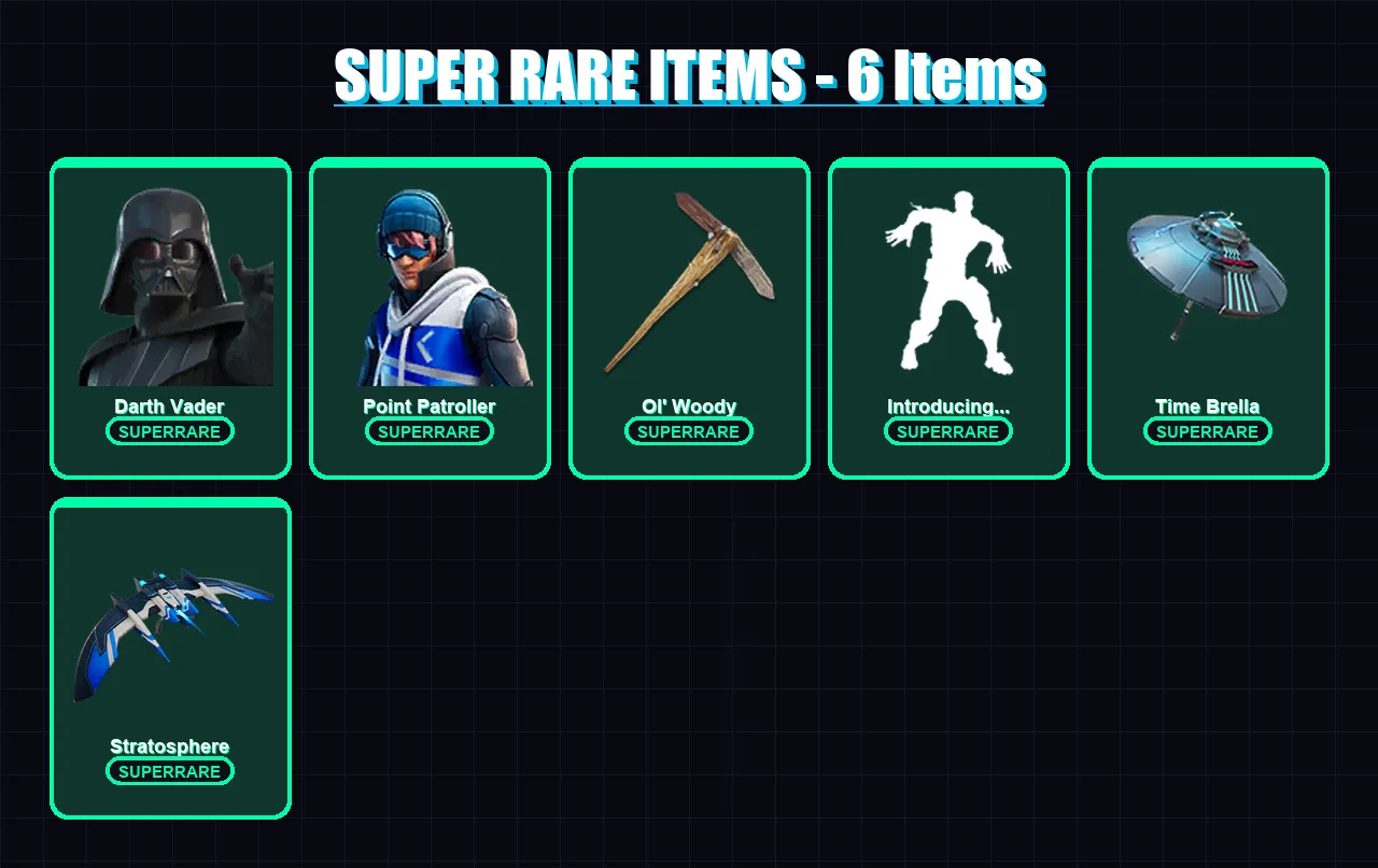 [SWITCH/XBOX/PC] | Darth Vader | Point Patroller | Peter Griffin | Fade | Malik | 61 skin | 90 pickaxe | 67 emote | 72 glider | Lv1324