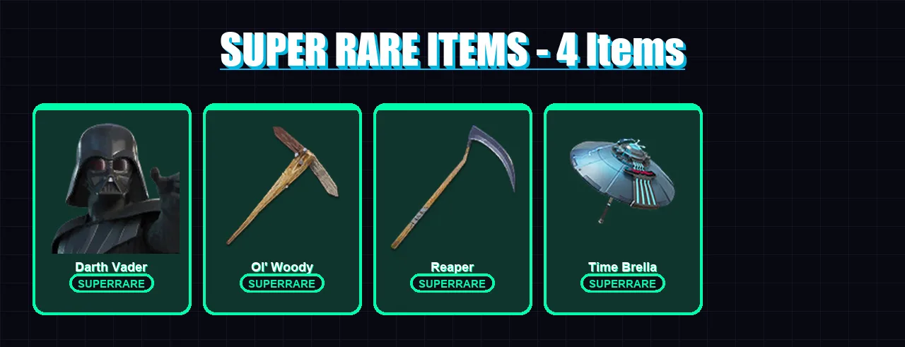 [PC] | Darth Vader | Omegarok | Ronin | Peter Griffin | Joey | 201 skin | 227 pickaxe | 152 emote | 160 glider | Lv1747