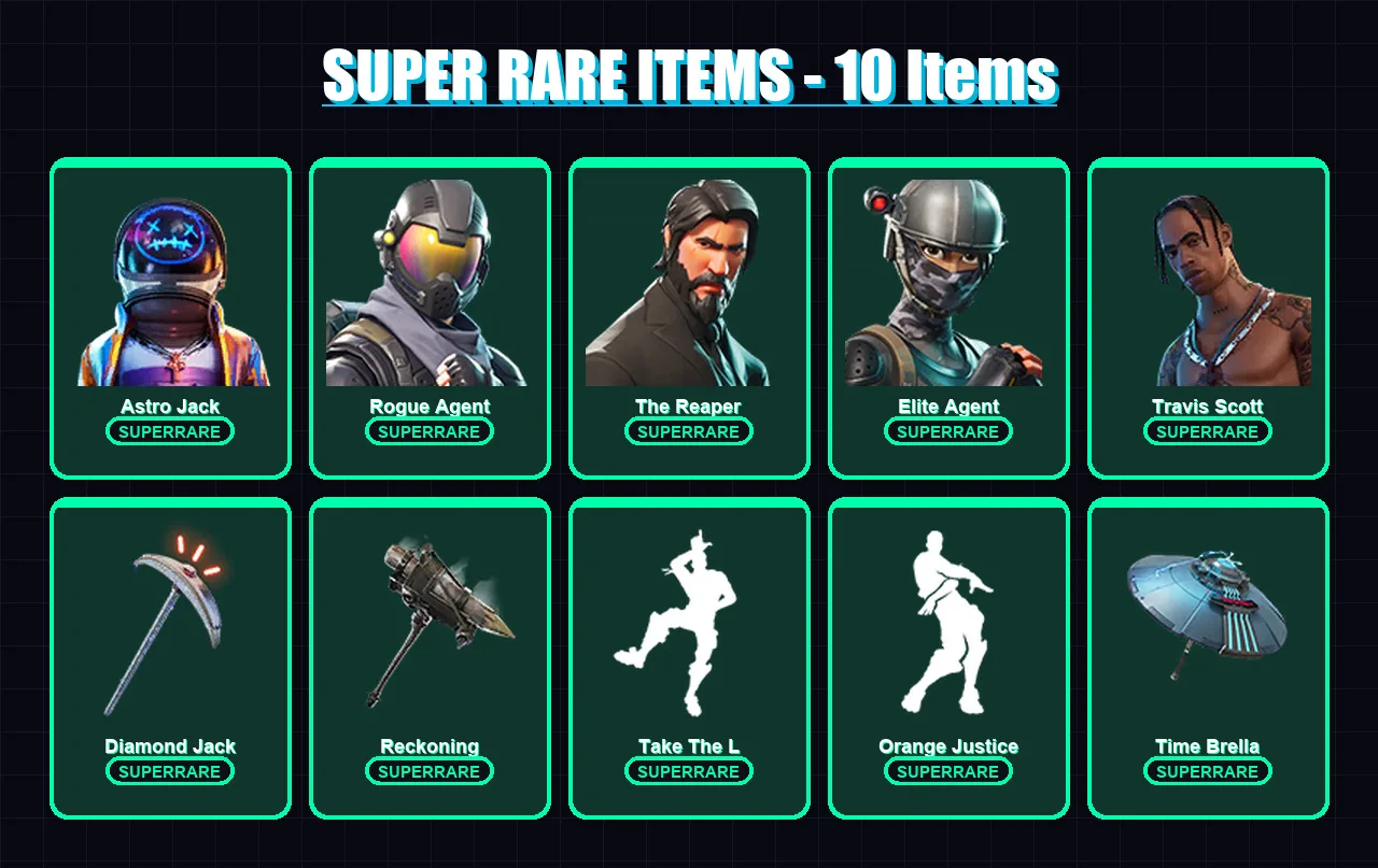 [PC] | Astro Jack | Rogue Agent | The Reaper | Elite Agent | Travis Scott | 74 skin | 53 pickaxe | 62 emote | 56 glider | Lv661