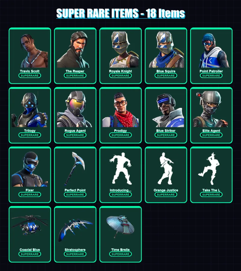 [PS4/PS5/XBOX/PC] | Travis Scott | The Reaper | Royale Knight | 122 skin | Lv1336