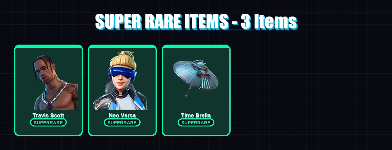 [PS4/PS5/XBOX/PC] | Travis Scott | Neo Versa | Fade | Eternal Knight | Fusion | 87 skin | 104 pickaxe | 77 emote | 89 glider | Lv1593