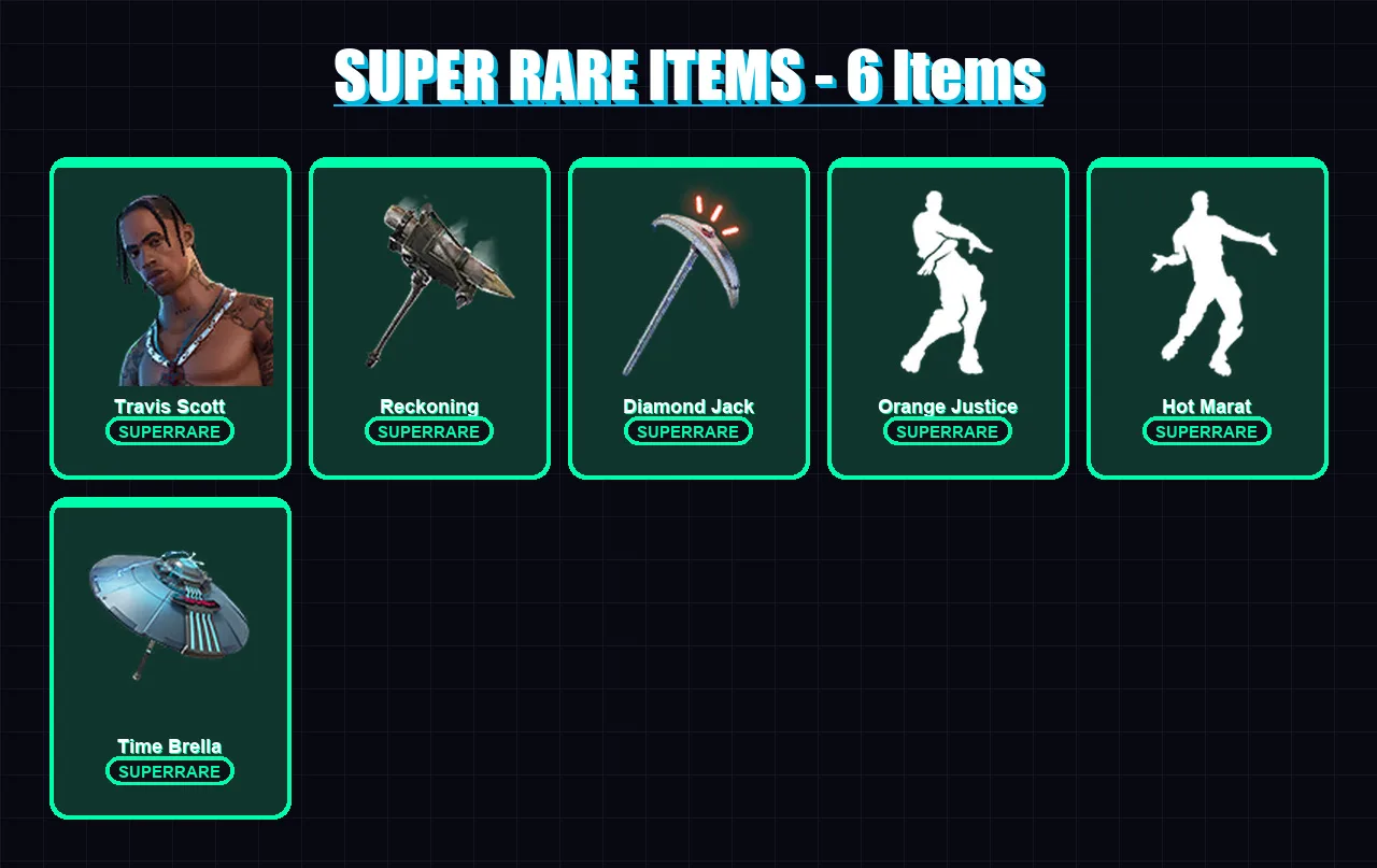 [PS4/PS5/PC] | Travis Scott | Ragnarok | Enforcer | Dire | Luxe | 38 skin | 50 pickaxe | 62 emote | 56 glider | Lv928