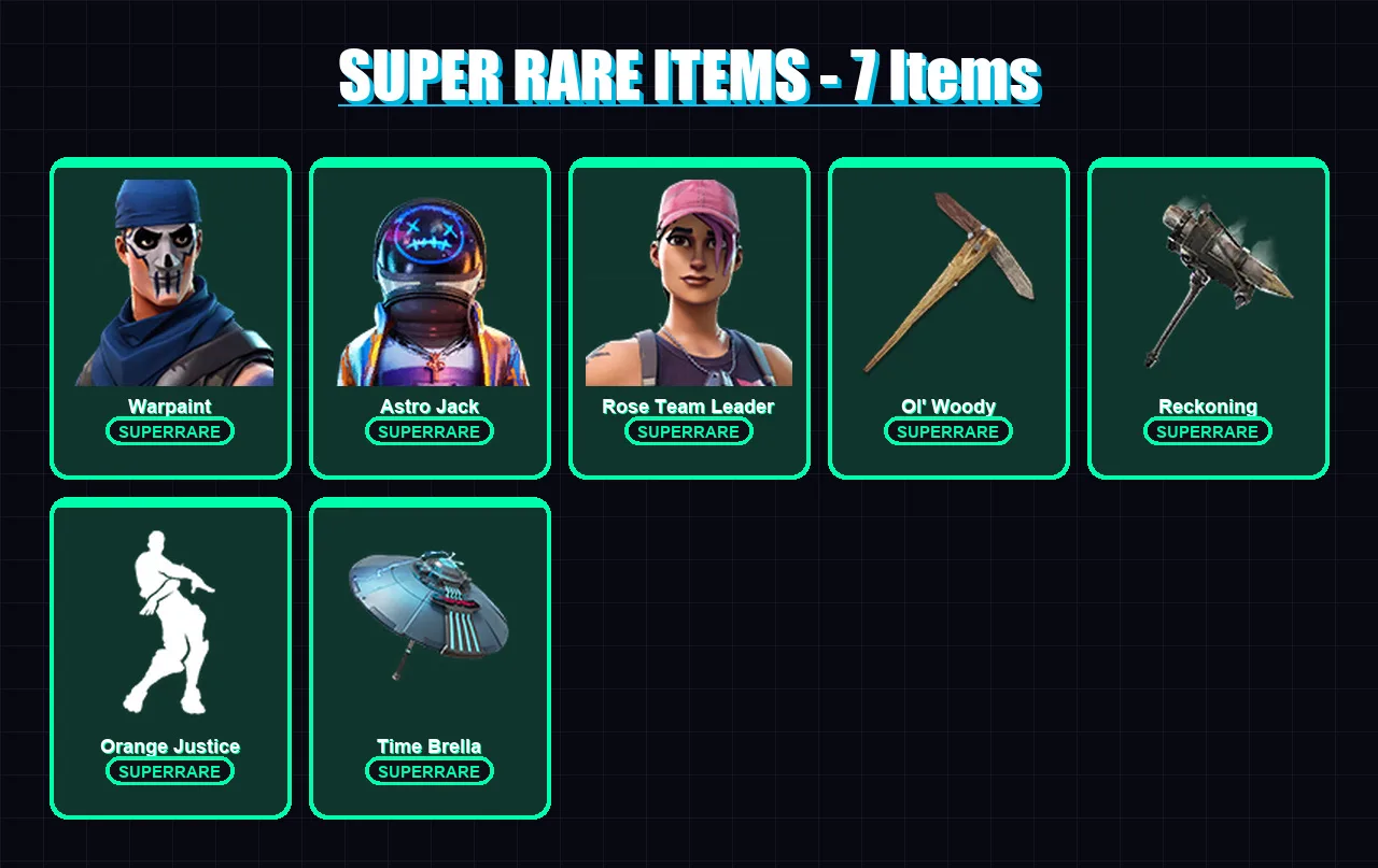 [PC/PSN] | Warpaint | Astro Jack | Rose Team Leader | Drift | Rox | 71 skin | 78 pickaxe | 85 emote | 90 glider | Lv963