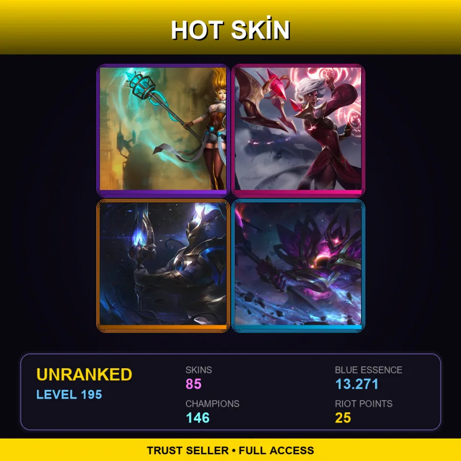 SG | Lv195 | Unranked | 85 Skin | 146 Champ — Thunder Lord Volibear
