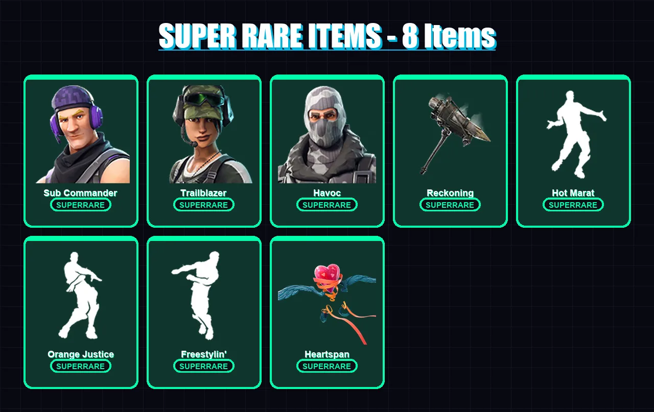 [PC/XBOX/PSN] | Sub Commander | Trailblazer | Havoc | Drift | Wukong | 40 skin | 31 pickaxe | 48 emote | 40 glider | Lv502 — Fortnite account