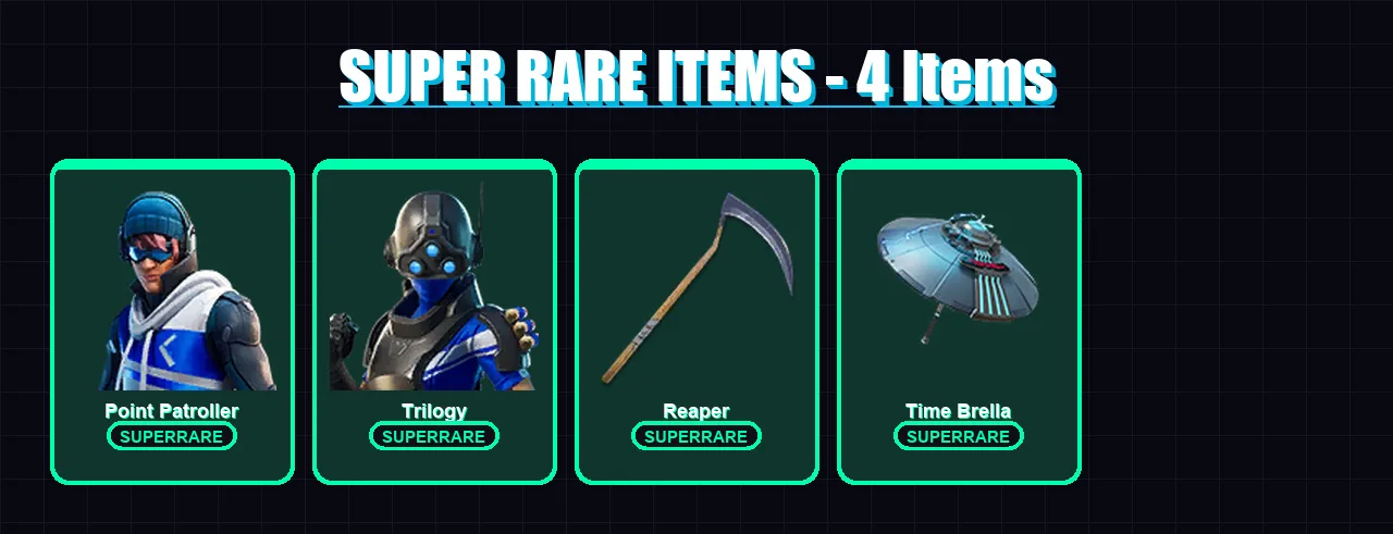 [PC/XBOX] | Point Patroller | Trilogy | Midas | Malice | Oro | 24 skin | 36 pickaxe | 31 emote | 31 glider | Lv513