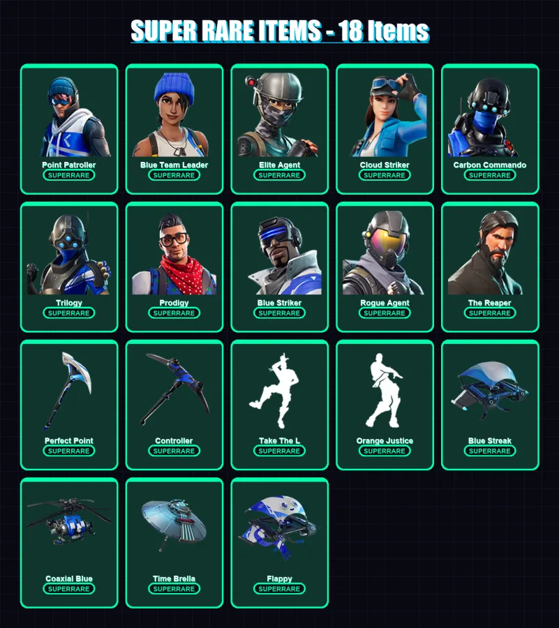 [PS4/PS5/PC] | Point Patroller | Blue Team Leader | Elite Agent | 32 skin | Lv636