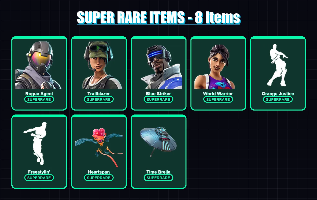 [PC/XBOX] | Rogue Agent | Trailblazer | Blue Striker | World Warrior | Luxe | 42 skin | 40 pickaxe | 49 emote | 48 glider | Lv602 — Fortnite account