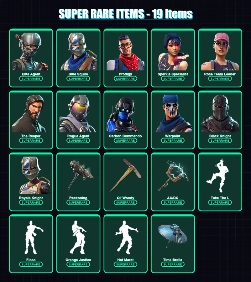 [PC/XBOX] | Elite Agent | Blue Squire | Prodigy | Sparkle Specialist | Rose Team Leader | 73 skin | 118 pickaxe | 91 emote | 99 glider | Lv1861