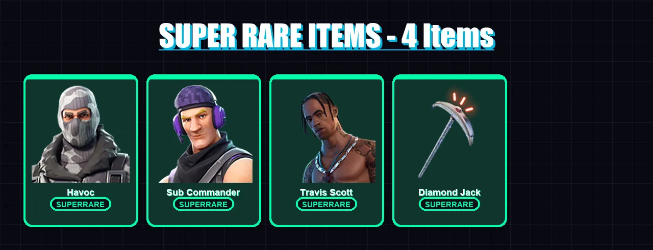 [PC/XBOX/PSN] | Havoc | Sub Commander | Travis Scott | Gear Specialist Maya | Deadpool | 38 skin | 52 pickaxe | 37 emote | 40 glider | Lv587 — Fortnite account