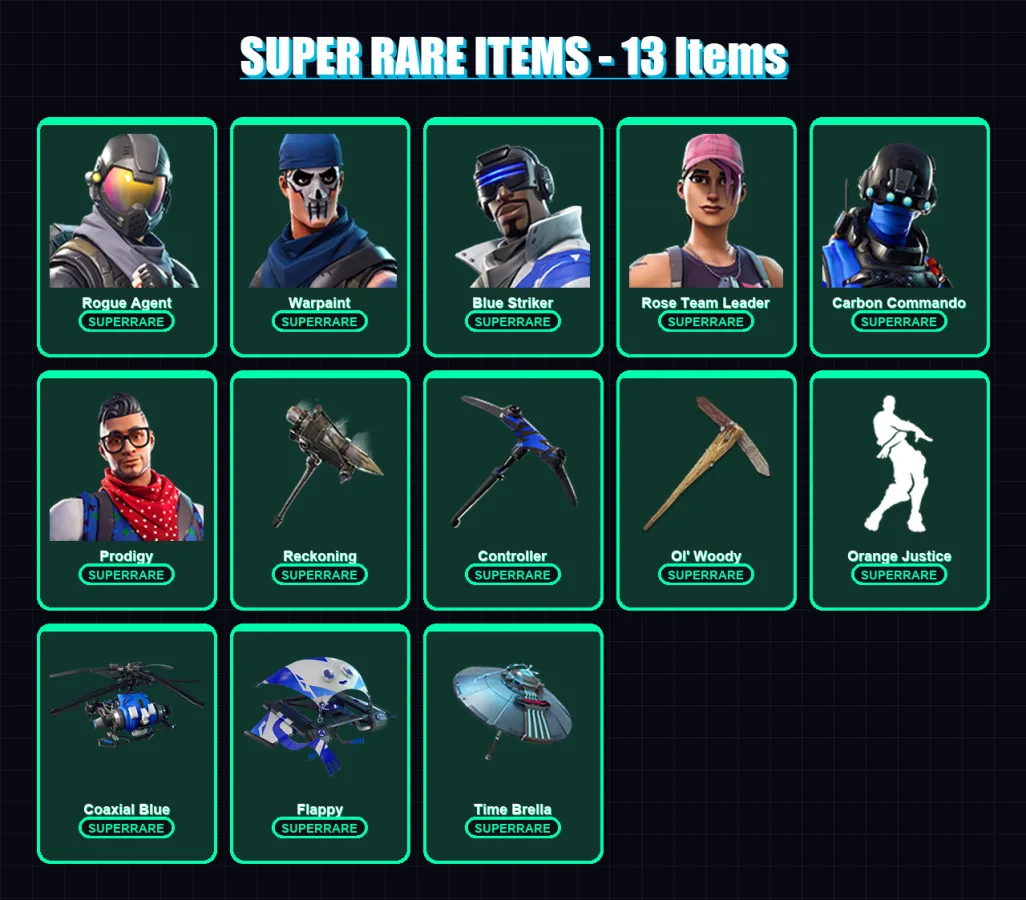 [PS4/PS5/XBOX/PC] | Rogue Agent | Warpaint | Blue Striker | 102 skin | Lv1965