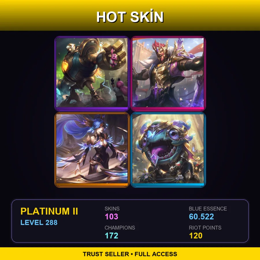 BR | Lv288 | Platinum II | 103 Skin | 172 Champ — Victorious Graves