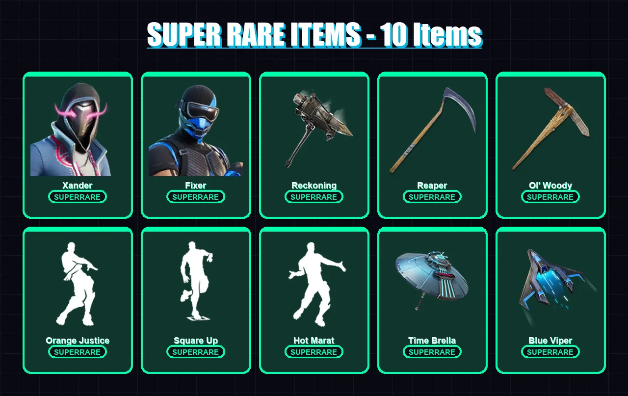 [PC/XBOX] | Xander | Fixer | The Imagined | Omegarok | Dire | 191 skin | 251 pickaxe | 195 emote | 204 glider | Lv2864
