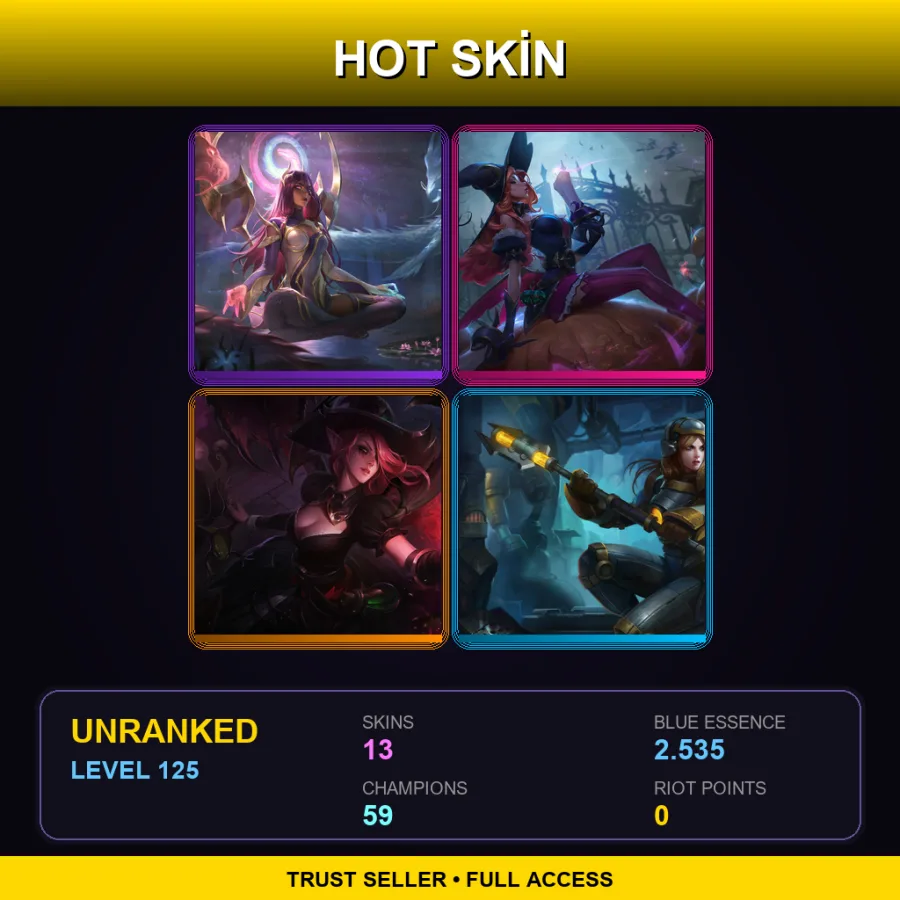 LAS | Lv125 | Unranked | 13 Skin | 59 Champ — Pharaoh Amumu