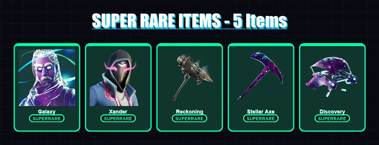 [PC/XBOX/PSN] | Galaxy | Xander | The Ageless | Calamity | Nezumi | 31 skin | 49 pickaxe | 37 emote | 36 glider | Lv701