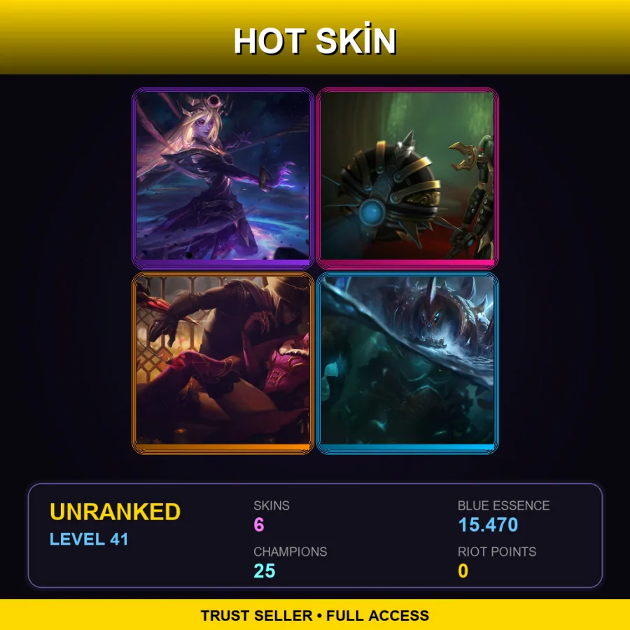 LAS | Lv41 | Unranked | 6 Skin | 25 Champ