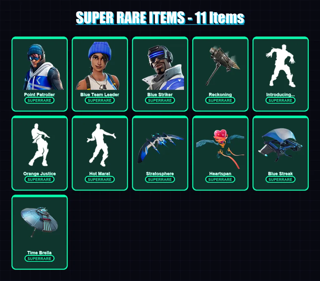 [PS4/PS5/XBOX/PC] | Point Patroller | Blue Team Leader | Blue Striker | 116 skin | Lv2795