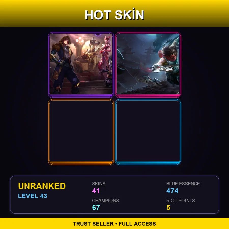 LAS | Lv43 | Unranked | 41 Skin | 67 Champ