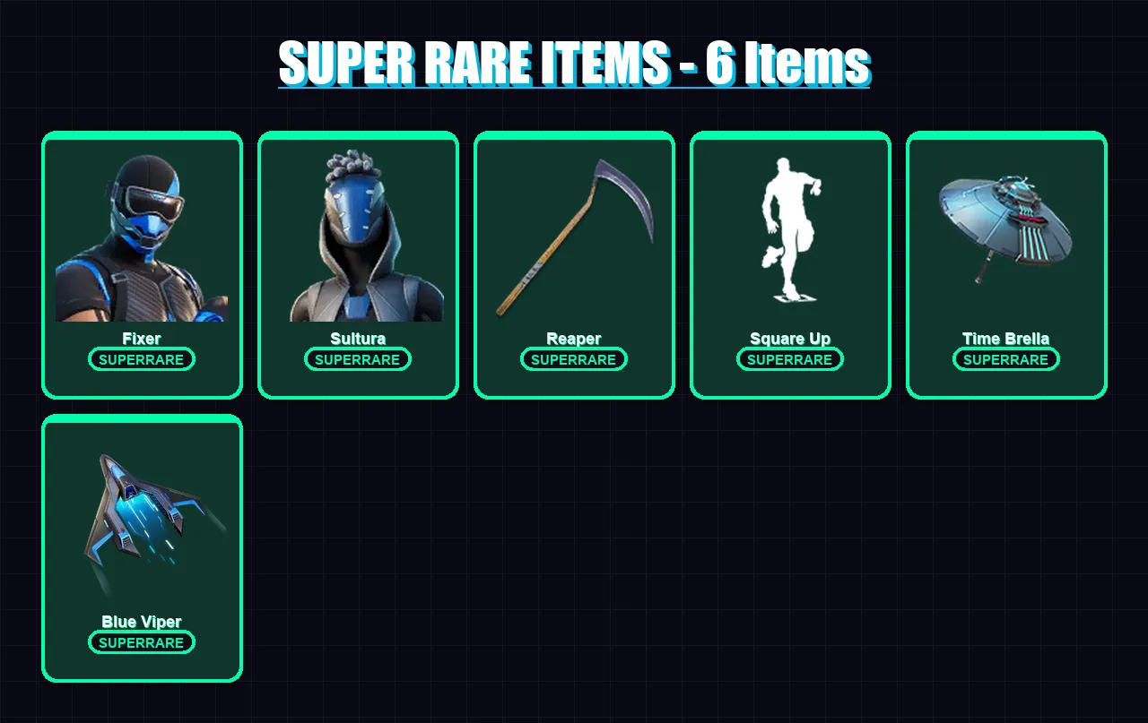 [PC/XBOX/PSN] | Fixer | Sultura | Ronin | Raz | Felina | 29 skin | 80 pickaxe | 49 emote | 66 glider | Lv999
